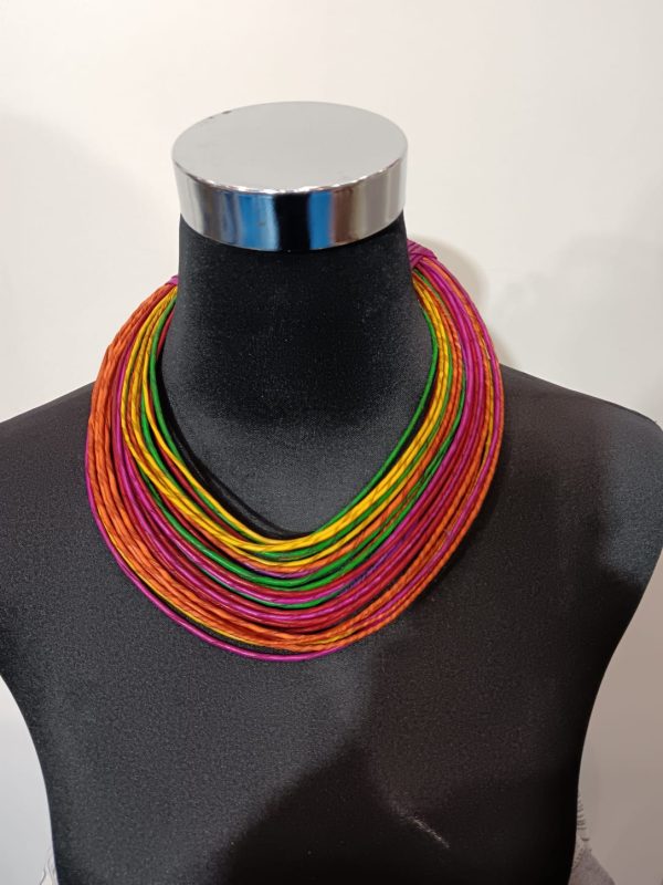 WhatsApp Image 2026-01-16 at 16.43.52 (1) Collier en cordes de cuir superposées - multicolore