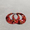 WhatsApp Image 2026-01-17 at 01.26.56 (2) Boucles d'oreilles en Wax pailleté - Rouge/Noir/Or